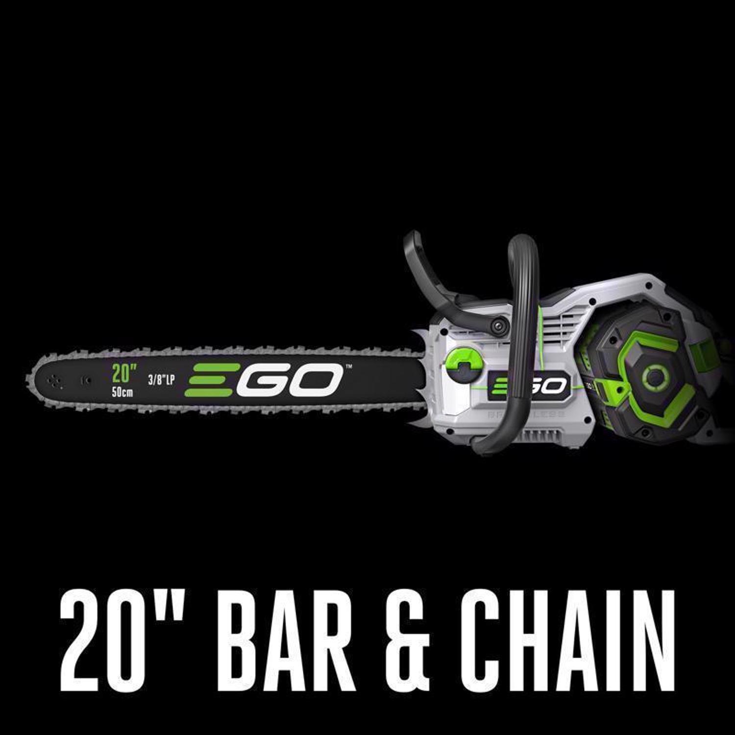  EGO POWER+ CS2005 20 In. 56 V Battery Chainsaw Kit (Battery & Charger) 3/8 In. W/ 6.0AH BATTERY