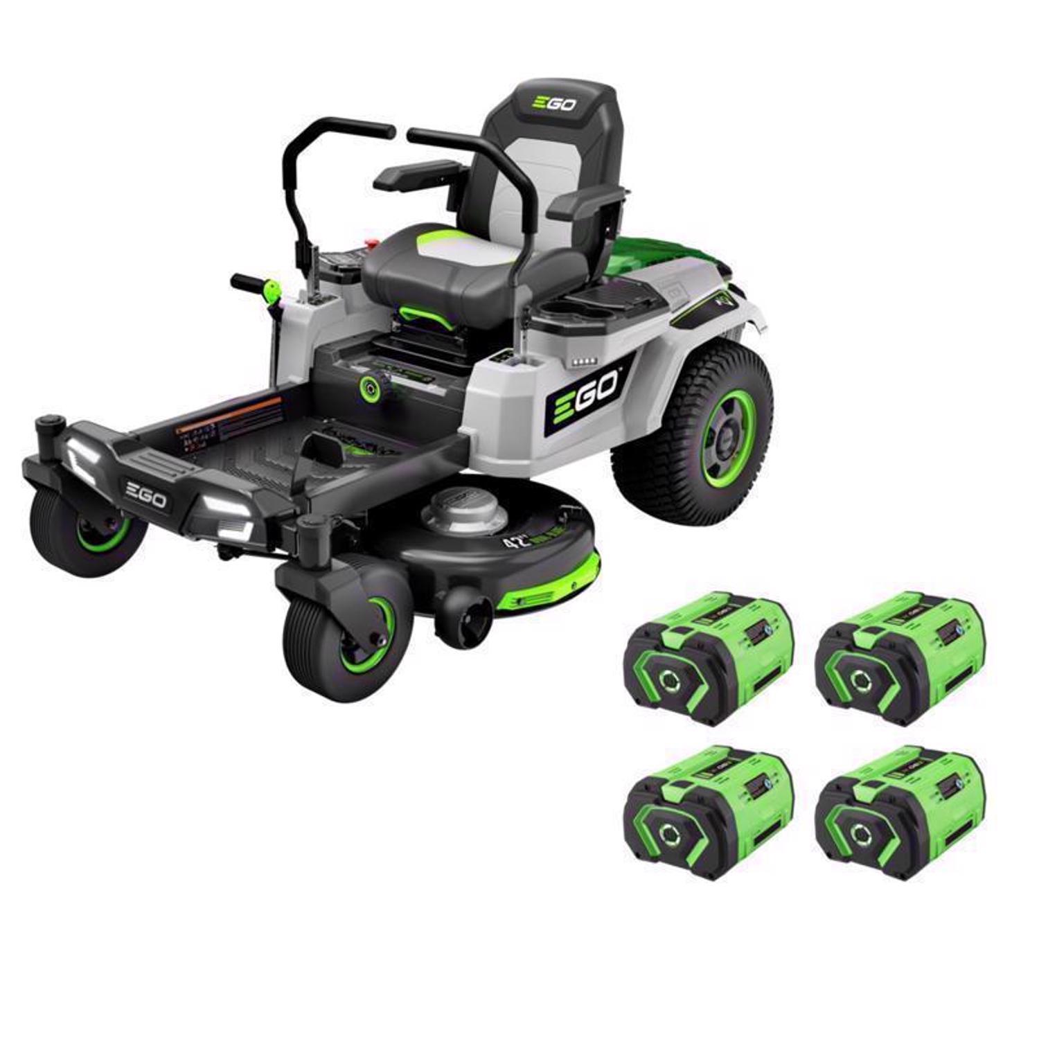  EGO Power+ Z6 ZT4204L 42 In. 56 V Battery Zero Turn Riding Mower Kit (Battery & Charger) W/ FOUR 10.0 AH BATTERIES