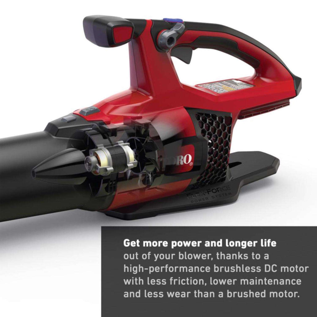 Toro Flex-Force 115 Mph 605 CFM 60 V Battery Handheld Leaf Blower Tool Only