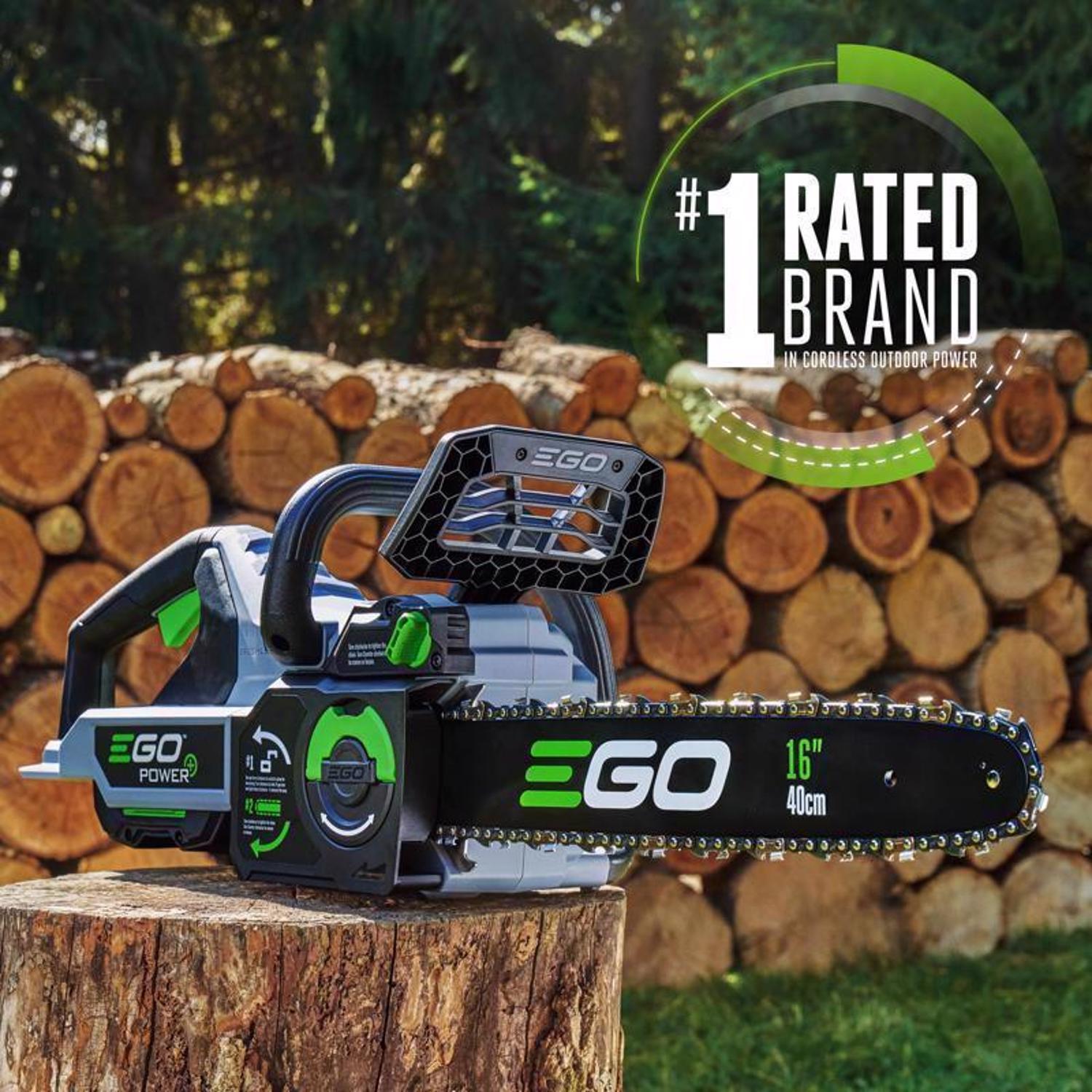  EGO POWER+ CS1611 16 In. 56 V Battery Chainsaw Kit (Battery & Charger) 3/8 In.