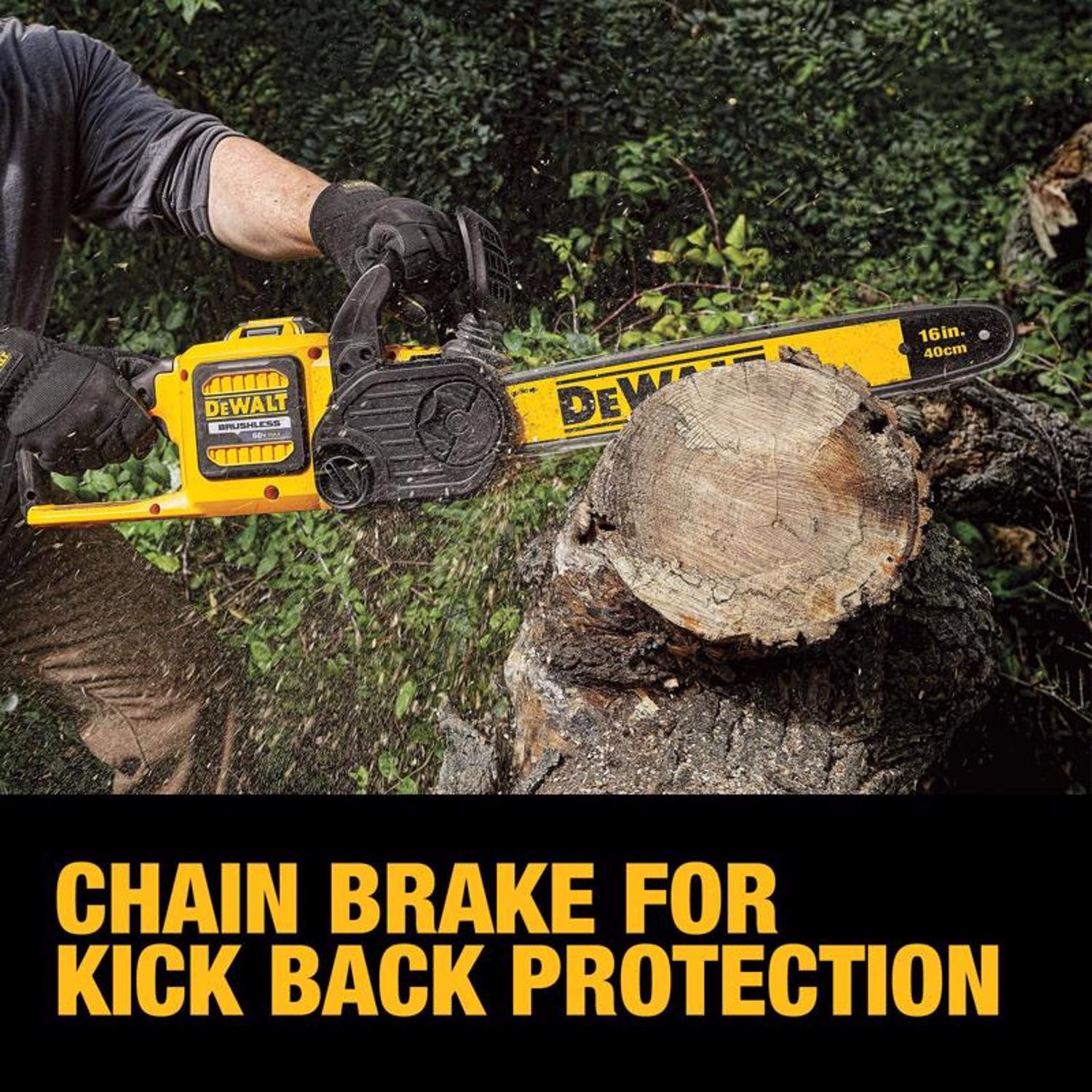  DeWalt 60V MAX DCCS670X1 16 In. 60 V Battery Chainsaw Kit (Battery & Charger)