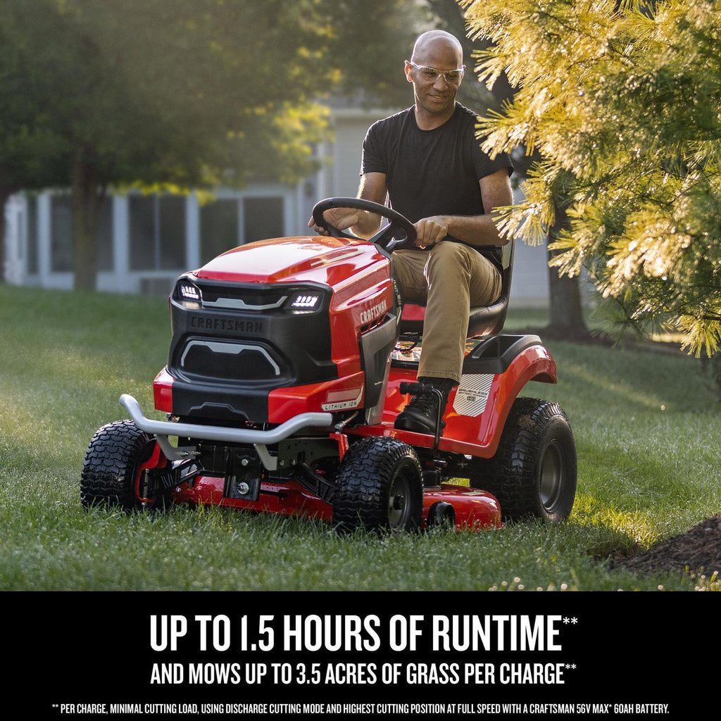  Craftsman CMCRM233303 42 In. Electric 56 V Battery Riding Mower Kit (Battery & Charger)