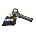  Worx 75 Mph 600 CFM 120 V Electric Handheld Blower/Mulcher/Vac