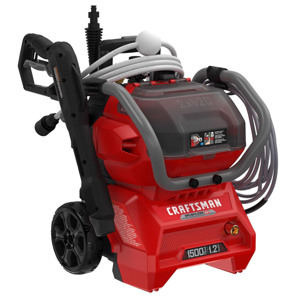 Craftsman V20 CMCPW1500N2 1500 Psi Battery 1.2 Gpm Pressure Washer