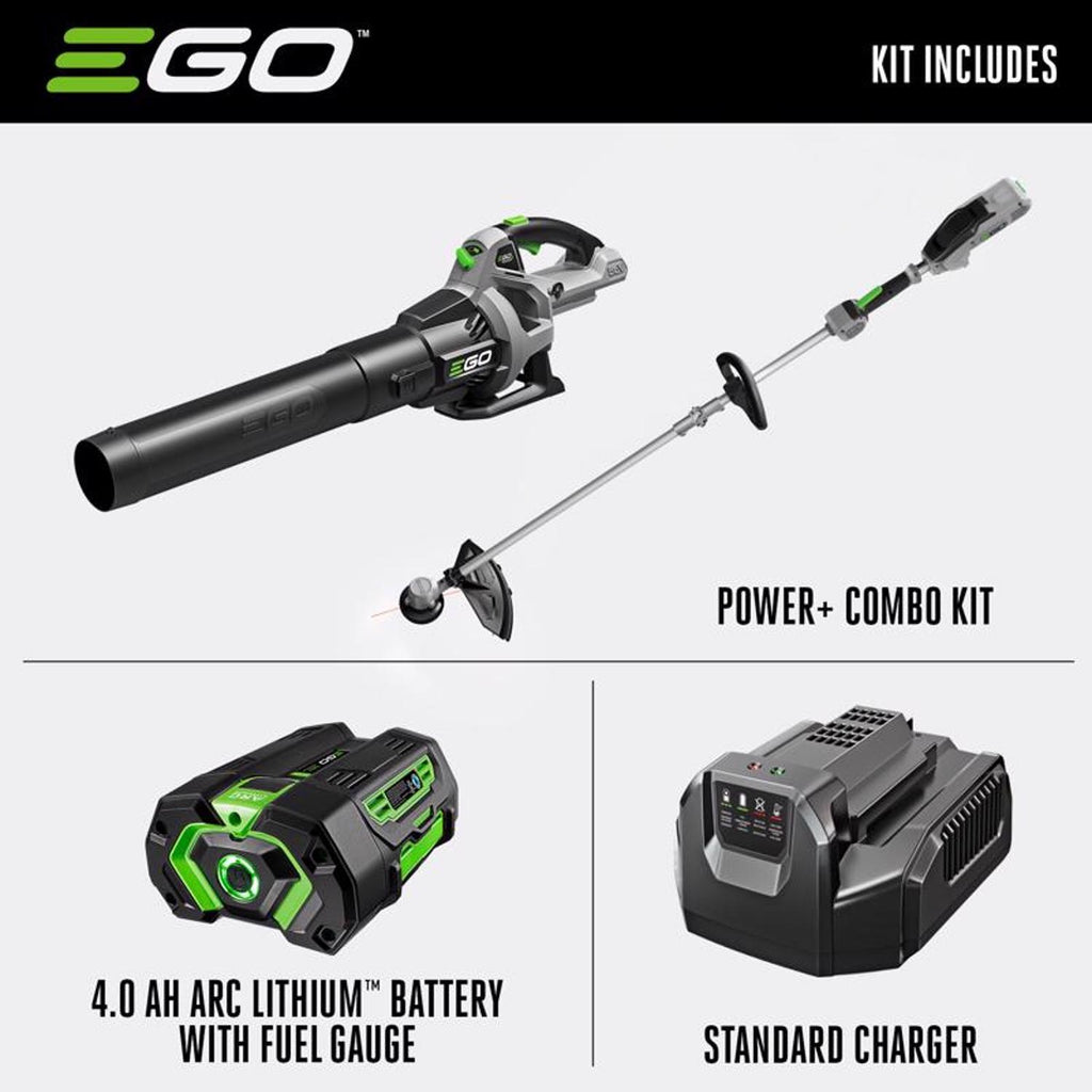  EGO Power+ ST1503LB 15 In. 56 V Battery Trimmer And Blower Combo Kit (Battery & Charger) W/ 4.0 AH BATTERY