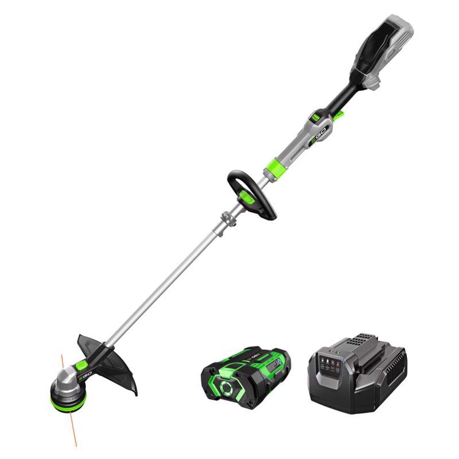  EGO Power+ Powerload ST1511T 15 In. 56 V Battery String Trimmer Kit (Battery & Charger) W/ TELESCOPIC SHAFT & 2.5 AH BATTERY