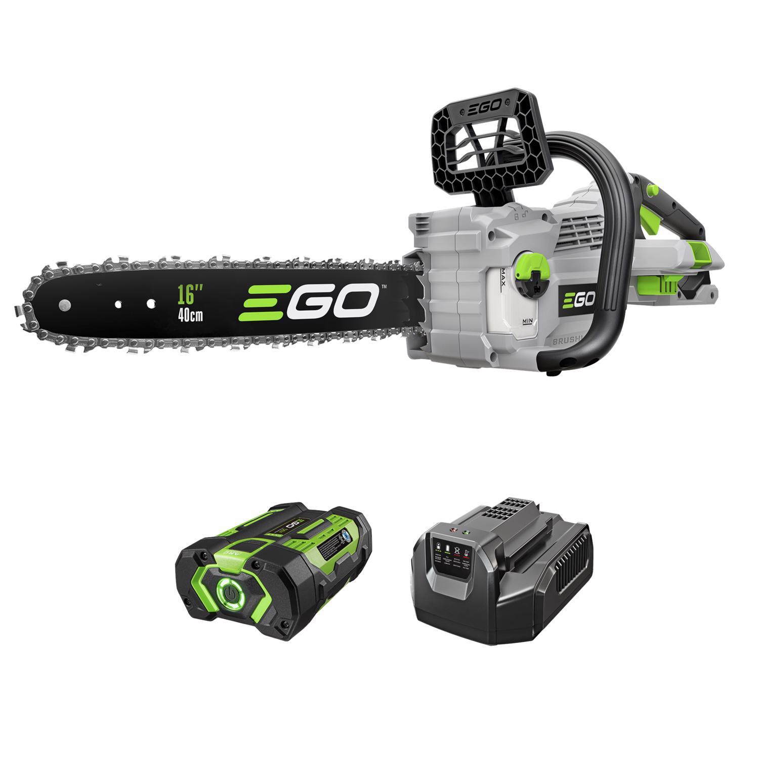  EGO POWER+ CS1611 16 In. 56 V Battery Chainsaw Kit (Battery & Charger) 3/8 In.
