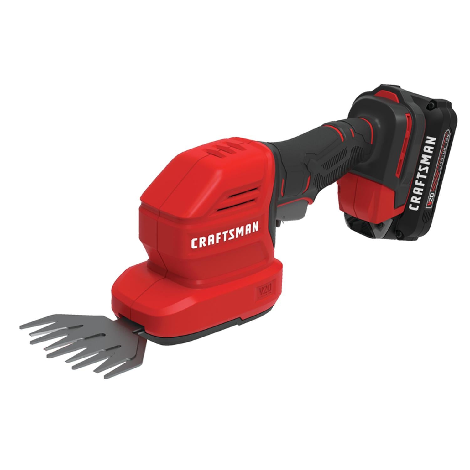  Craftsman V20 CMCSS800C1 8 In. 20 V Battery Hedge Trimmer With Shrub Shear Kit (Battery & Charger)