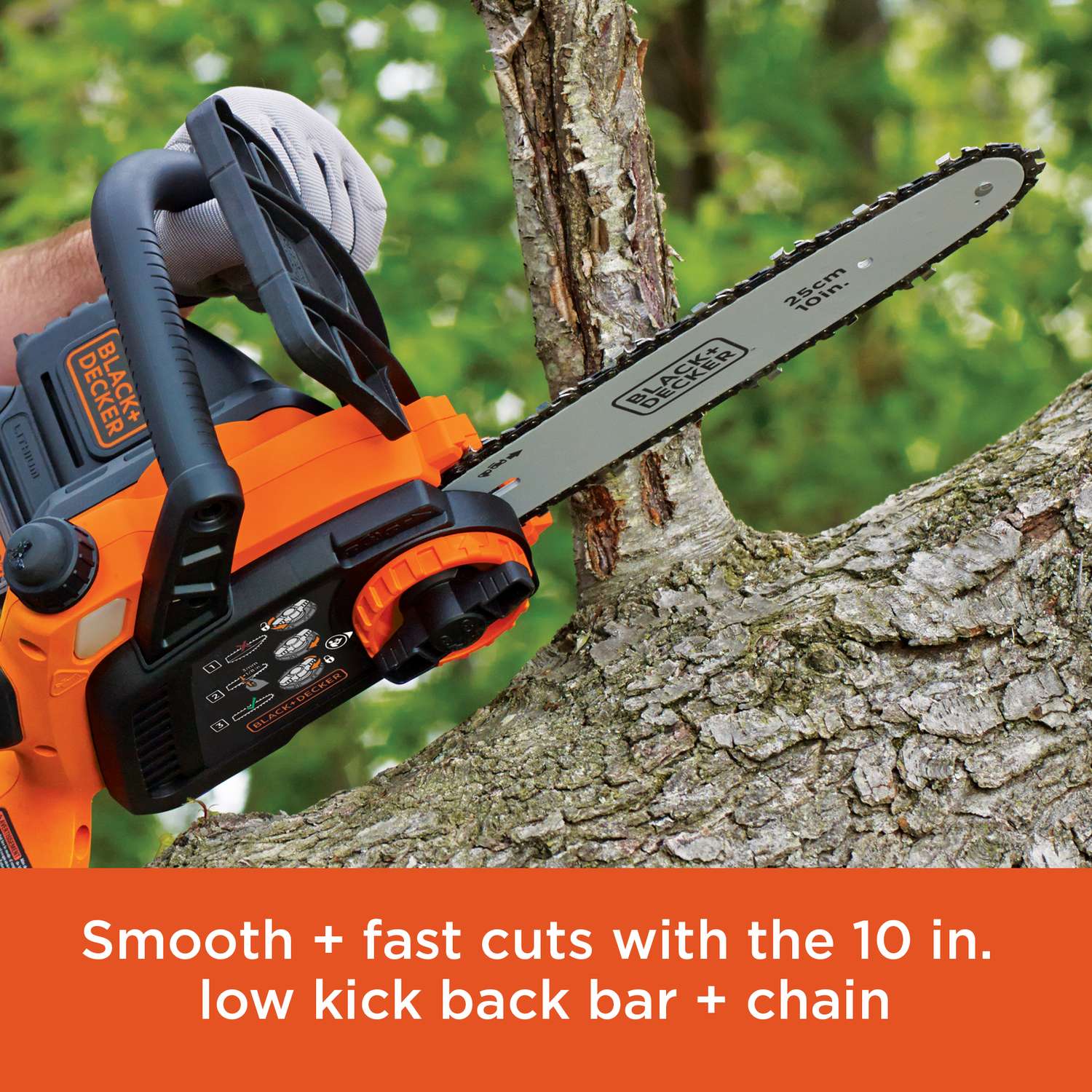 Black & Decker Black+Decker MAX 10 In. 20 V Battery Chainsaw Kit (Battery & Charger)