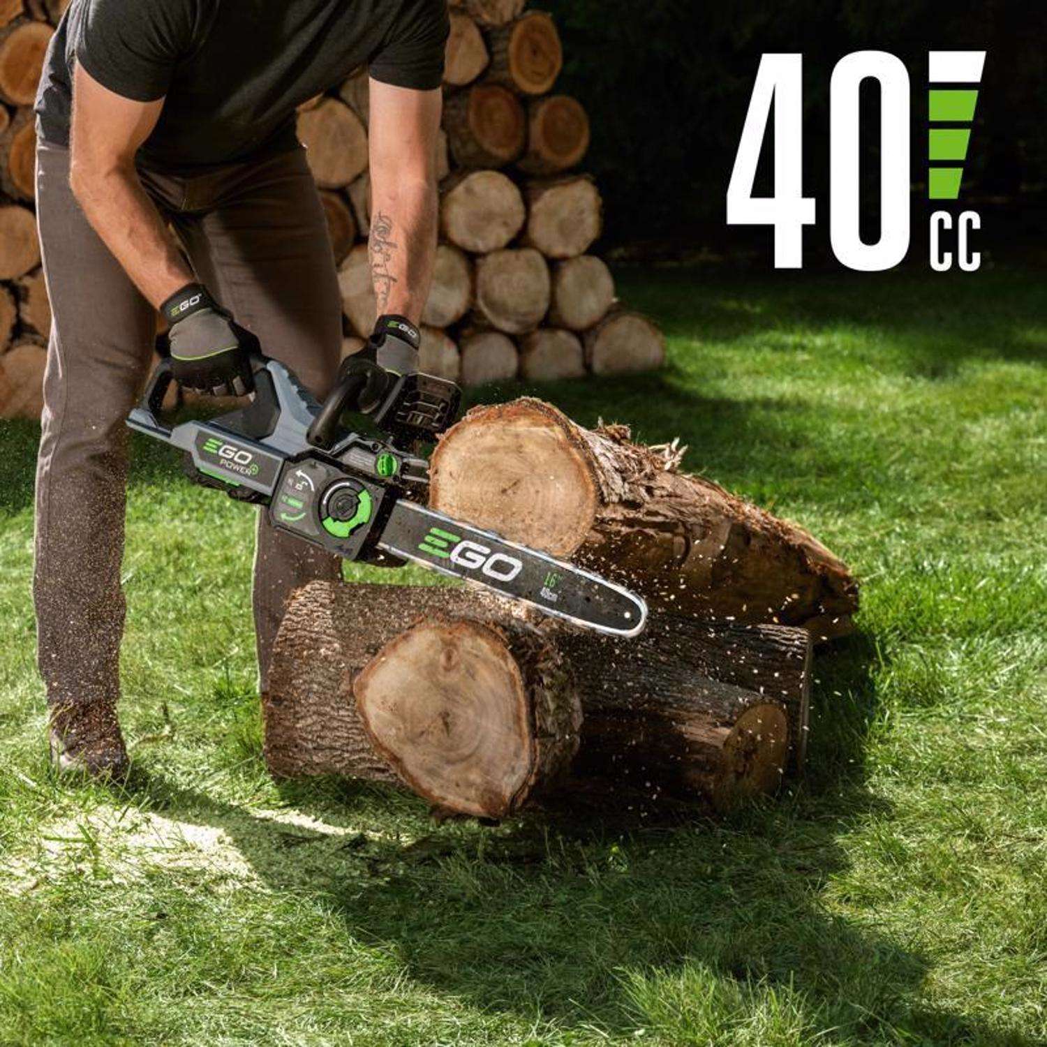  EGO Power+ CS1611 16 In. 40 Cc 56 V Battery Chainsaw Kit (Battery & Charger)