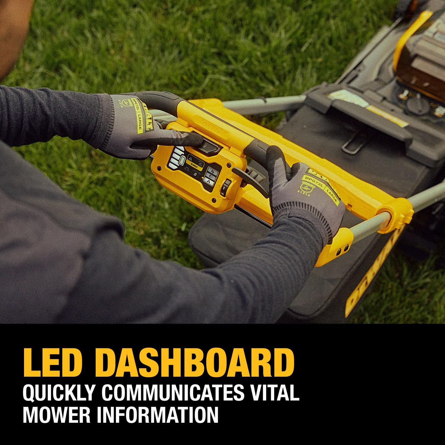  DeWalt 60V MAX DCMWSP700Y2 21 In. 60 V Battery Self-Propelled Lawn Mower Kit (Battery & Charger)