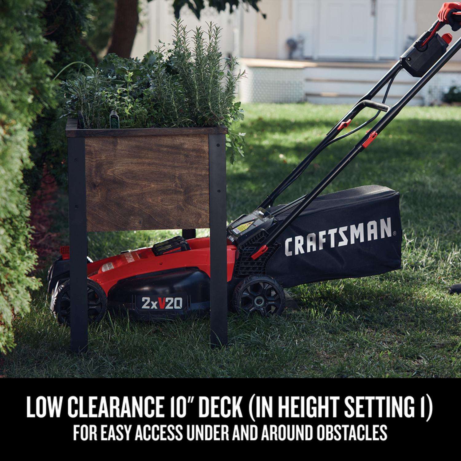  Craftsman V20 CMCMW220P2 20 In. Battery Lawn Mower Kit (Battery & Charger)