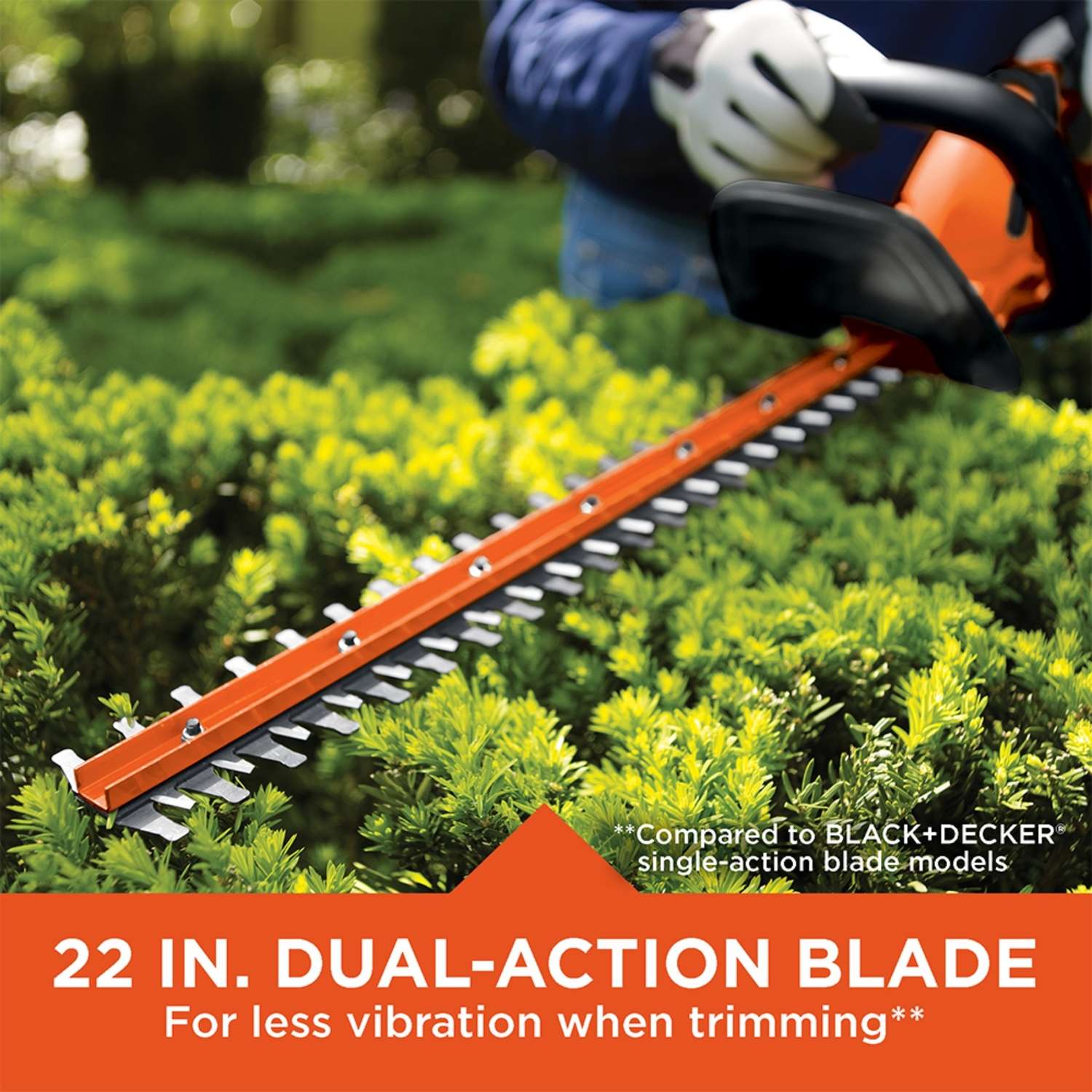 Black & Decker Black+Decker 22 In. 20 V Battery Hedge Trimmer Kit (Battery & Charger)