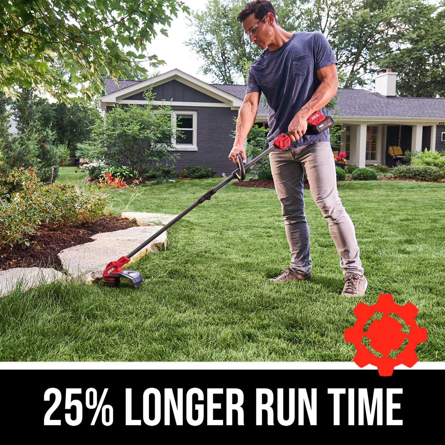  SKIL PWR CORE 20 LT4823B-10 13 In. 20 V Battery String Trimmer Kit (Battery & Charger)