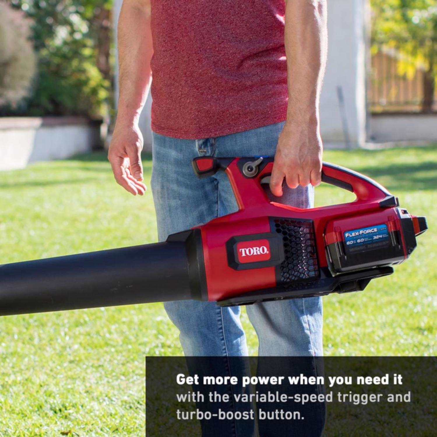  Toro Flex-Force 115 Mph 605 CFM 60 V Battery Handheld Leaf Blower Tool Only