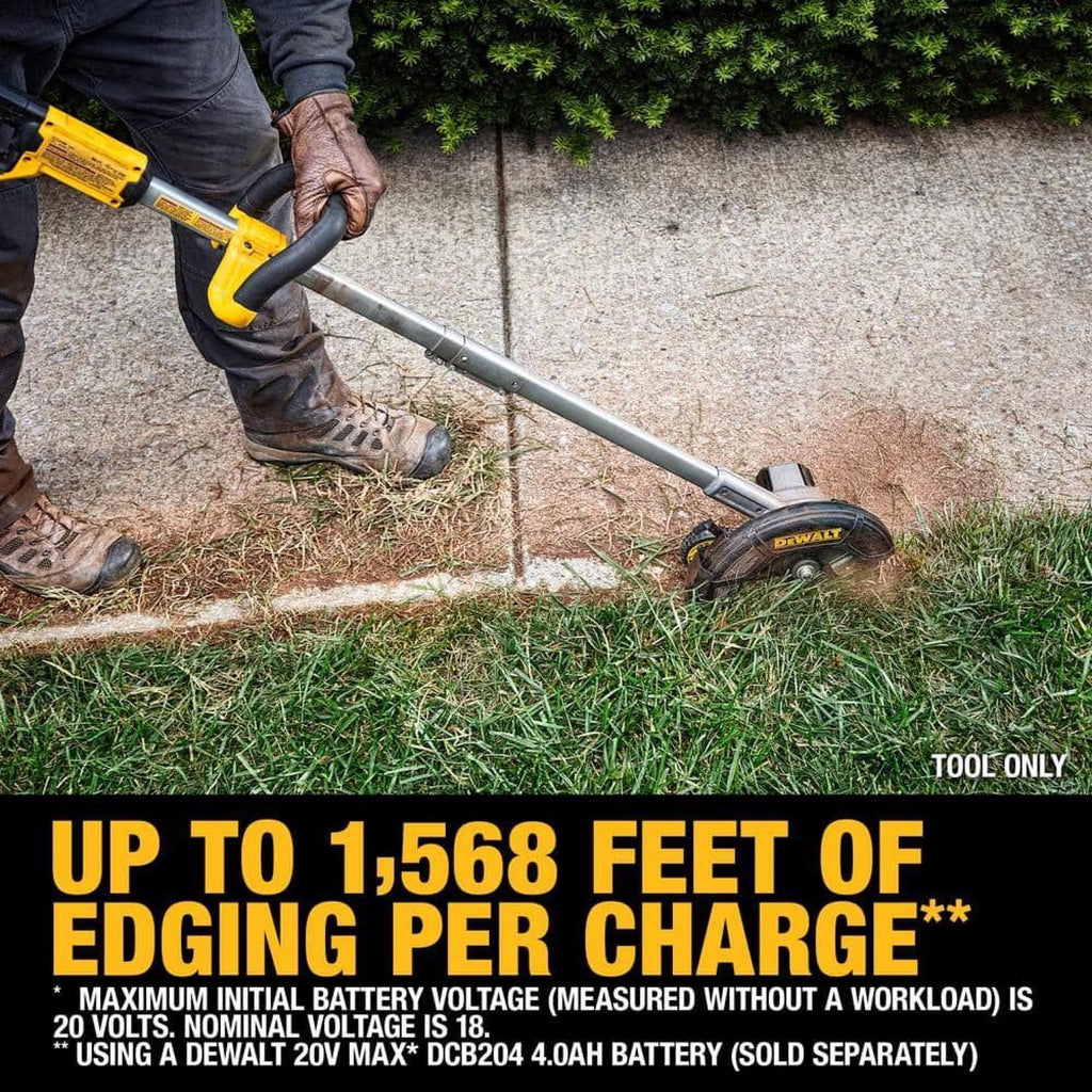  DeWalt 20V MAX DCED400B 2 In. 20 V Battery Edger Tool Only