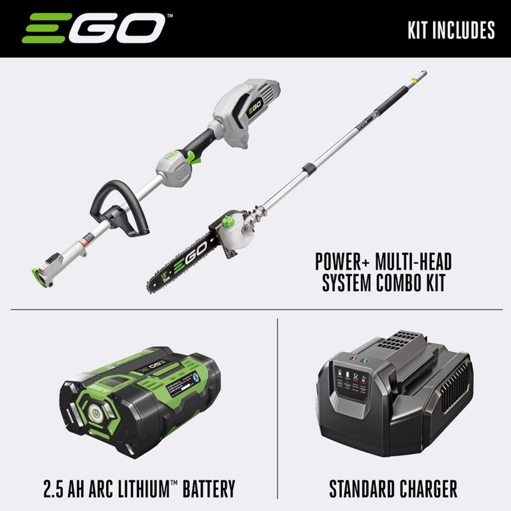  EGO Power+ Multi-Head System MPS1001 10 In. 56 V Battery Pole Saw Kit (Battery & Charger)