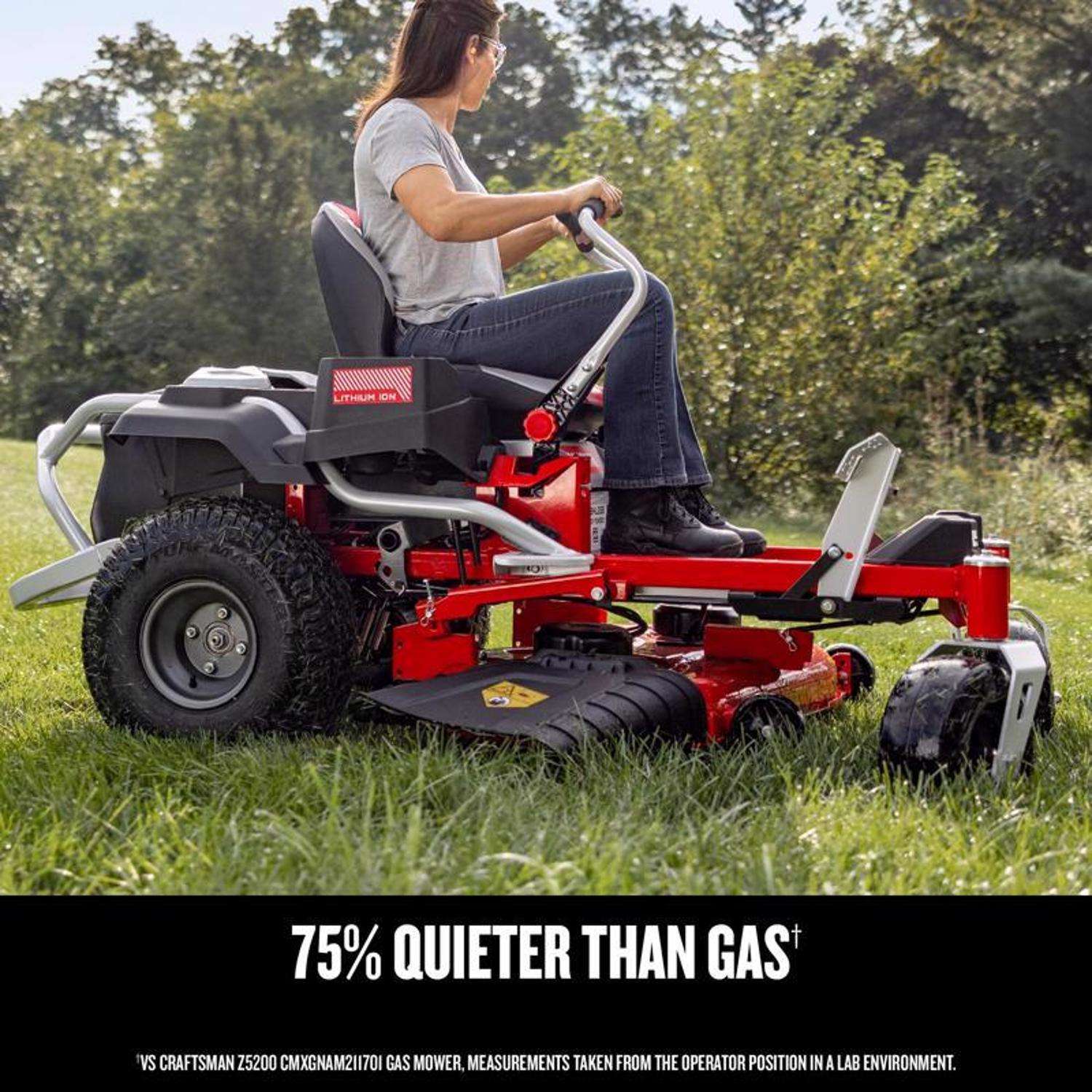  Craftsman CMCRM233401 42 In. Electric 56 V Battery Zero Turn Riding Mower Kit (Battery & Charger)