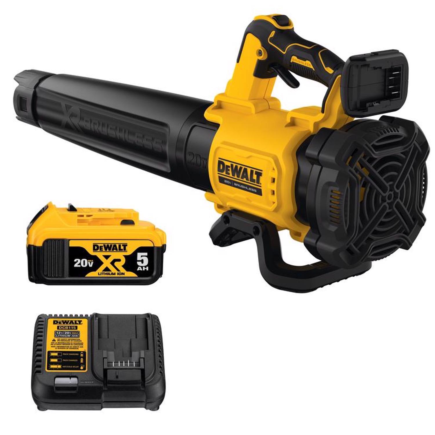  DeWalt 20V MAX DCBL722P1 125 Mph 450 CFM 20 V Battery Handheld Blower Kit (Battery & Charger)