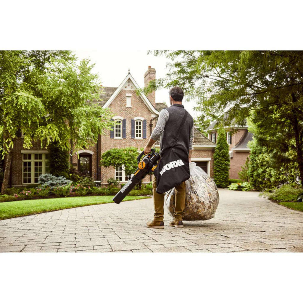  Worx 75 Mph 600 CFM 120 V Electric Handheld Blower/Mulcher/Vac