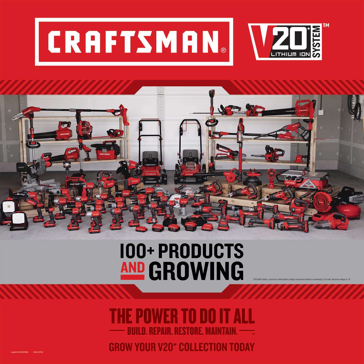  Craftsman 13 In. 20 V Battery Self-Propelled Lawn Mower Kit (Battery & Charger)