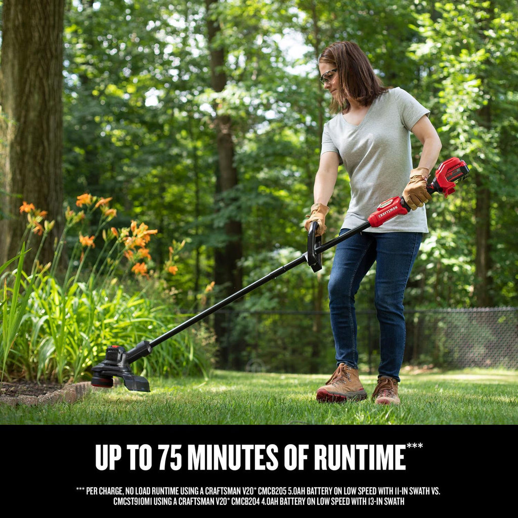  Craftsman V20 BRUSHLESS RP CMCK497P1 13 In. 20 V Battery Blower/Trimmer Kit (Battery & Charger)