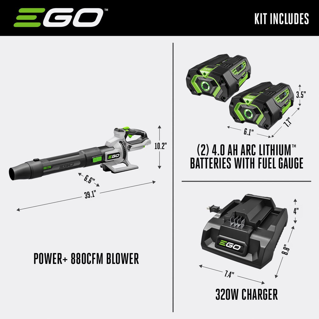  EGO 200 Mph 880 CFM Battery Handheld Leaf Blower Kit (Battery & Charger)