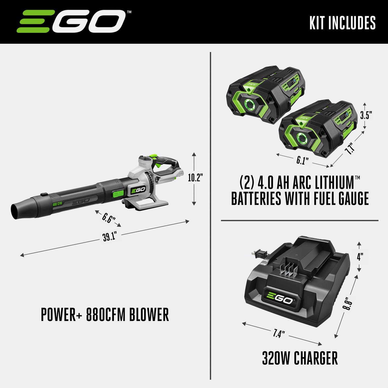  EGO 200 Mph 880 CFM Battery Handheld Leaf Blower Kit (Battery & Charger)