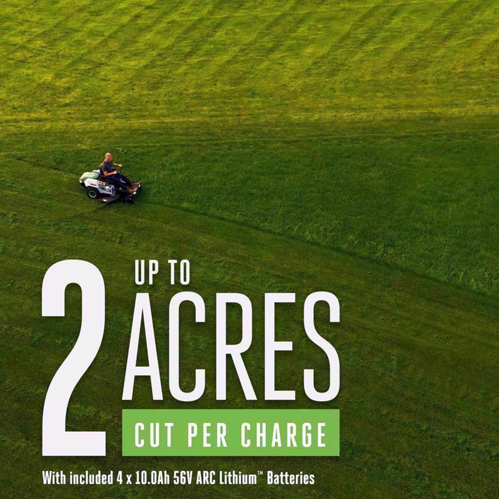  EGO Power+ Z6 ZT4204L 42 In. 56 V Battery Zero Turn Riding Mower Kit (Battery & Charger) W/ FOUR 10.0 AH BATTERIES