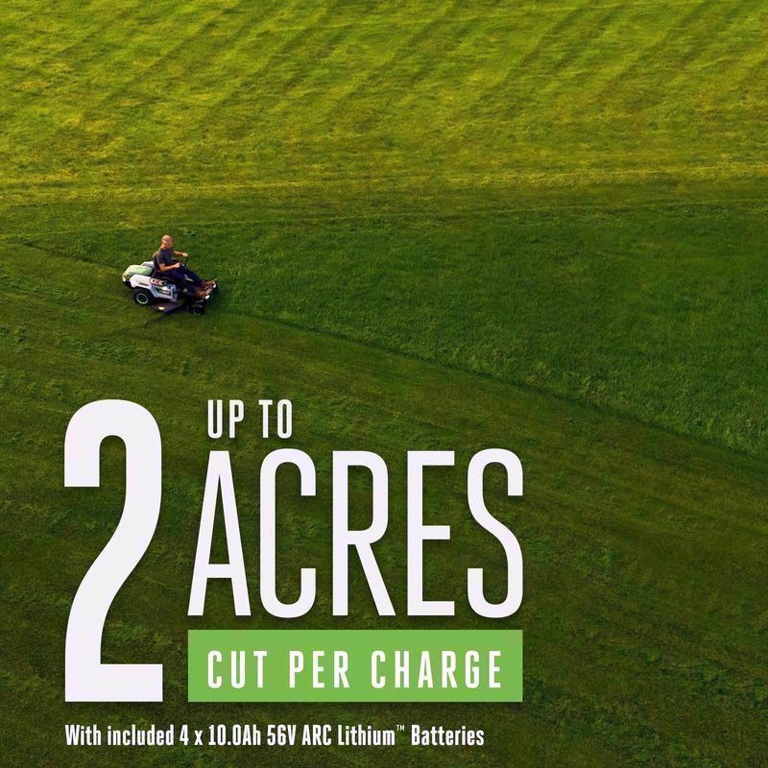  EGO Power+ Z6 ZT4204L 42 In. 56 V Battery Zero Turn Riding Mower Kit (Battery & Charger) W/ FOUR 10.0 AH BATTERIES