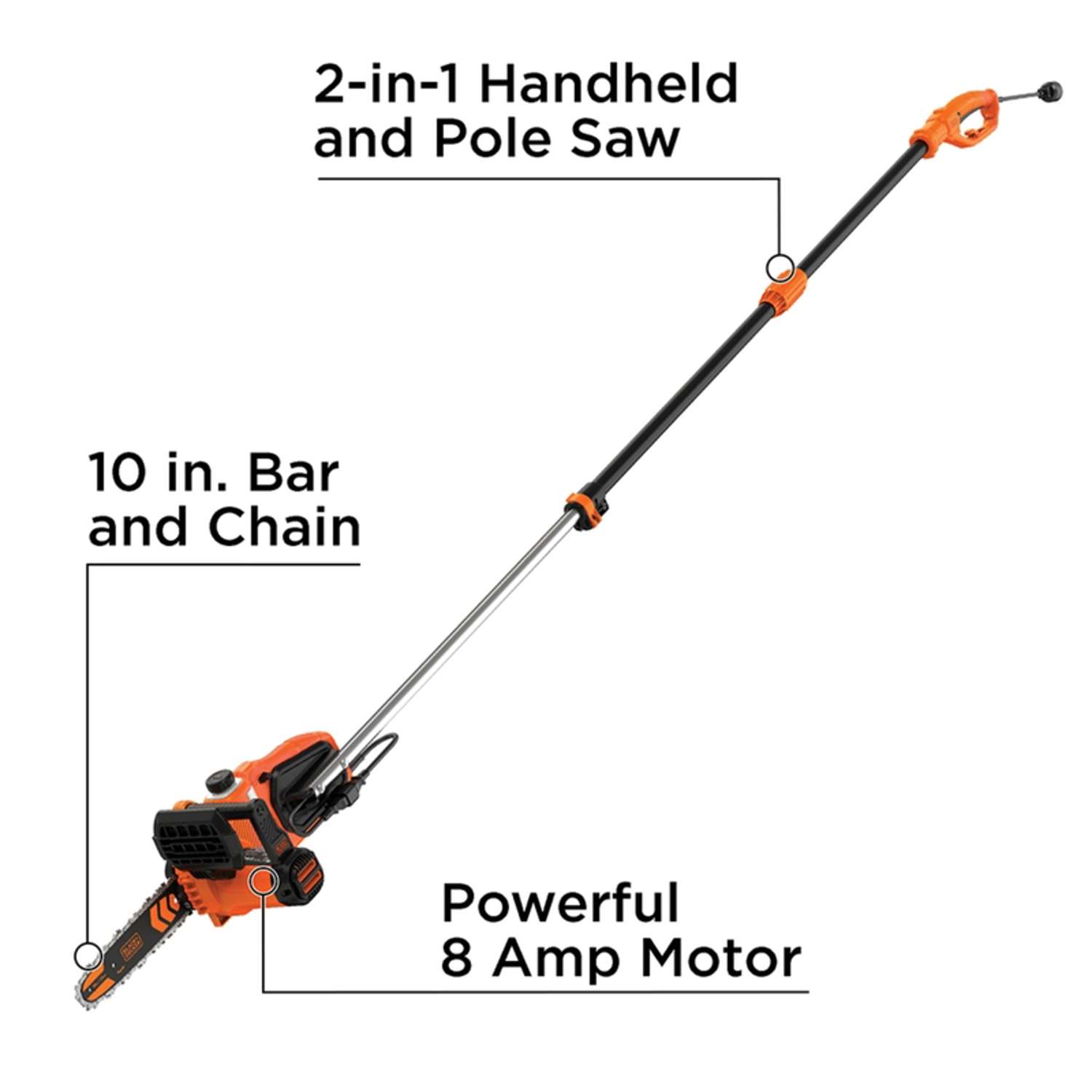Black & Decker Black+Decker 10 In. Electric Pole Saw