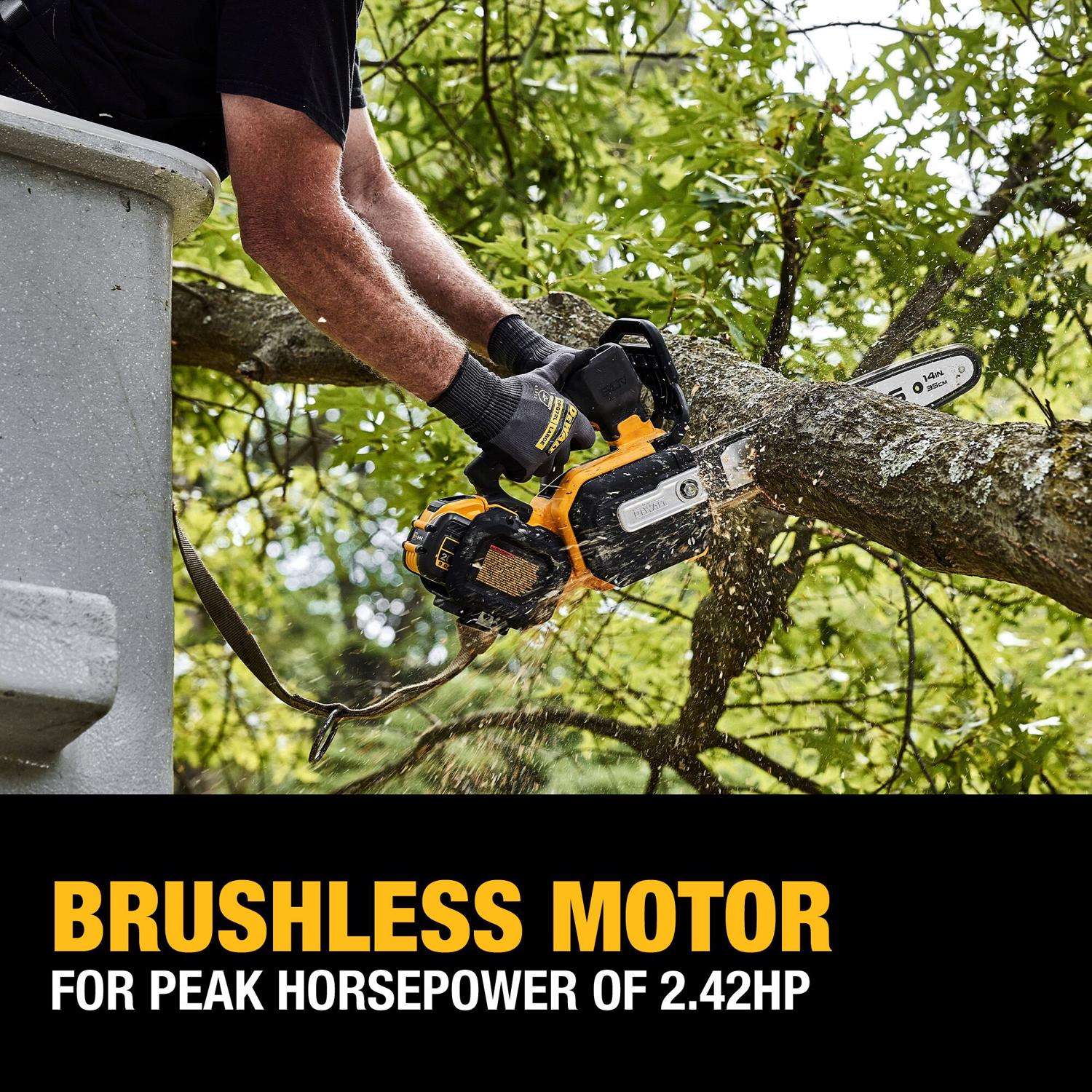  DeWalt Flexvolt 14 In. 35 Cc 60 V Battery Chainsaw Kit (Battery & Charger)