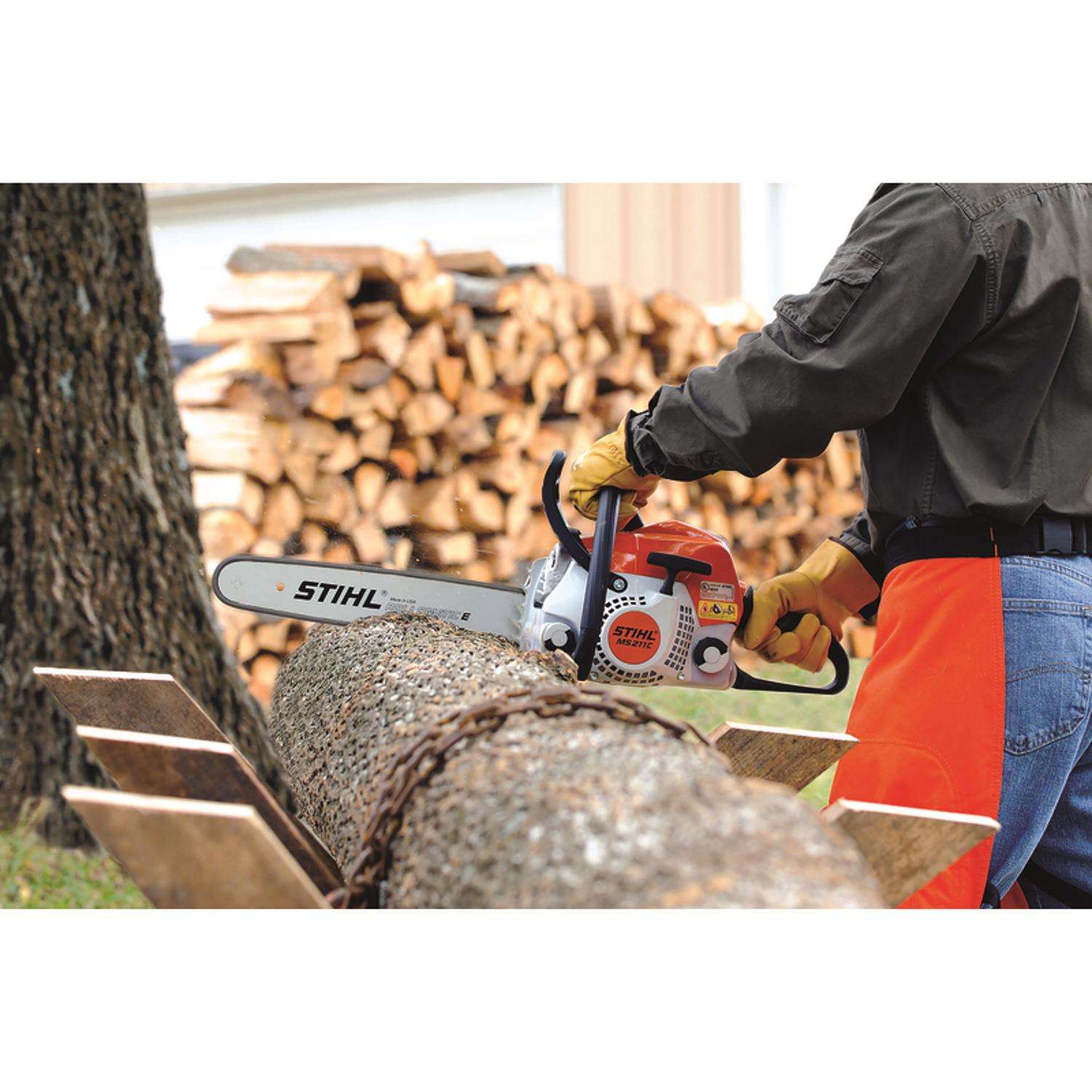  STIHL MS 211 C-BE 18 In. 35.2 Cc Gas Chainsaw