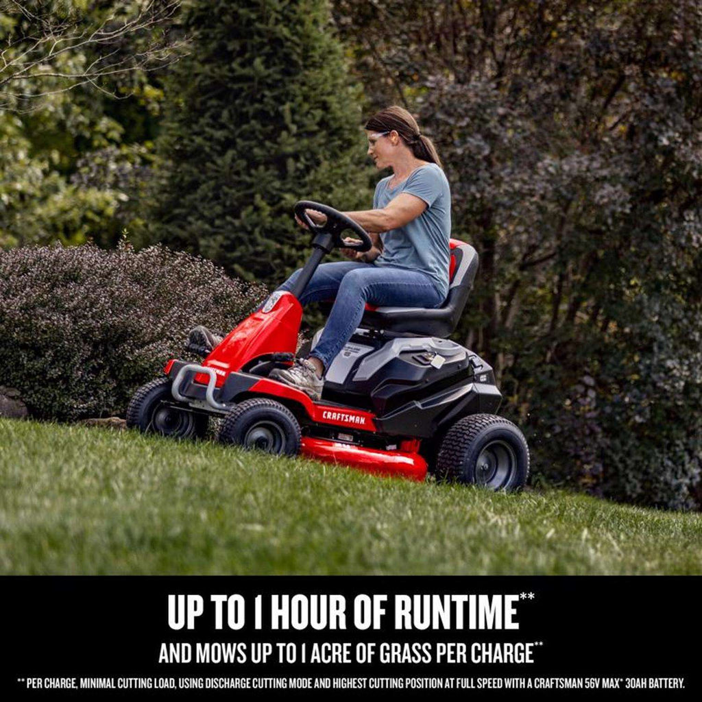  Craftsman CMCRM233301 30 In. Electric 56 V Battery Riding Mower Kit (Battery & Charger)
