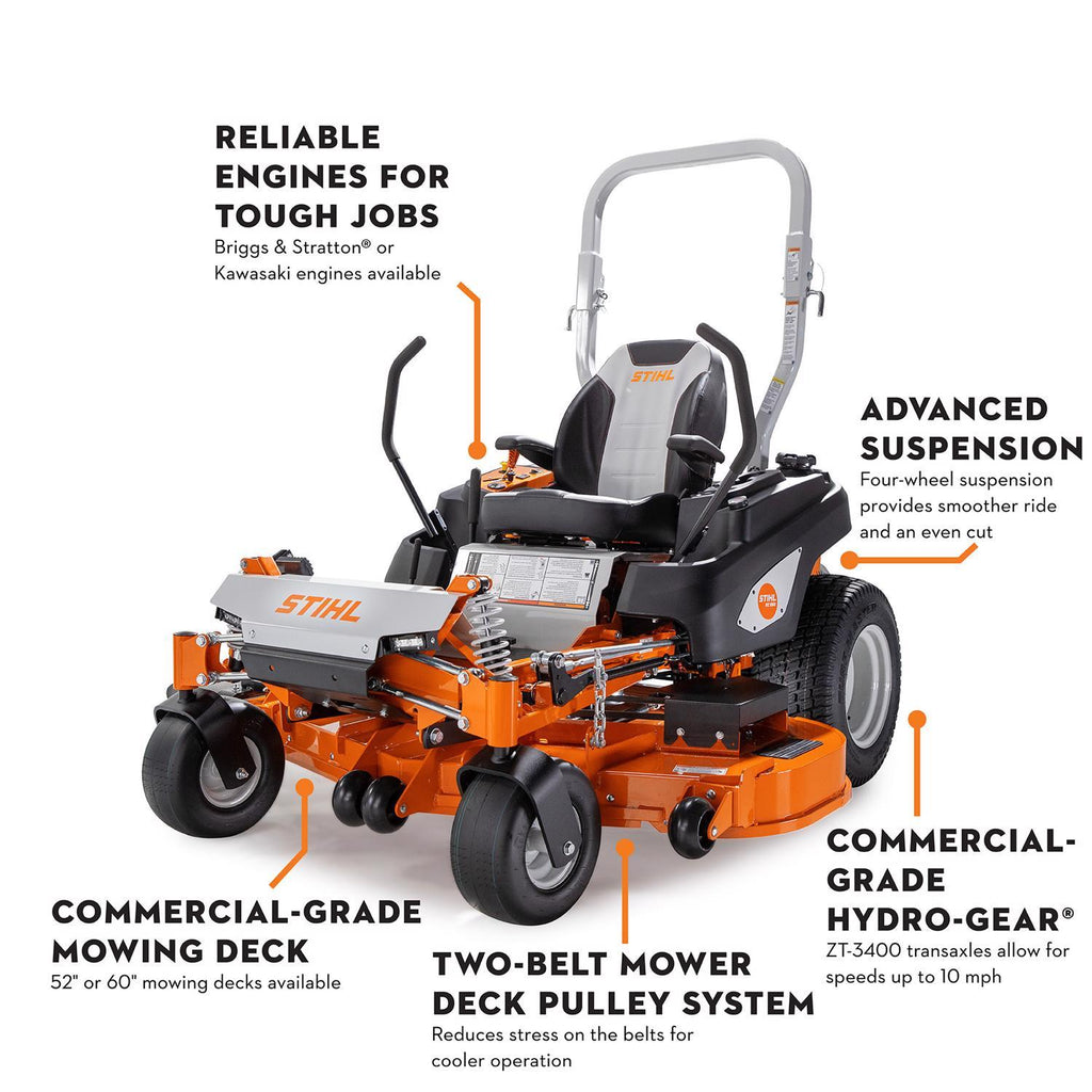  STIHL RZ 552 52 In. 810 Cc Gas Zero Turn Riding Mower