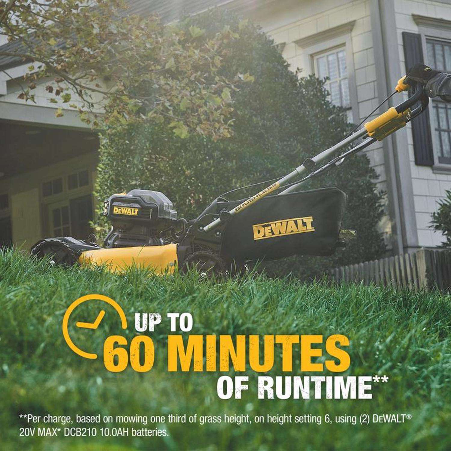  DeWalt 20V MAX DCMWSP244U2 21 In. 20 V Battery Self-Propelled Lawn Mower Kit (Battery & Charger)