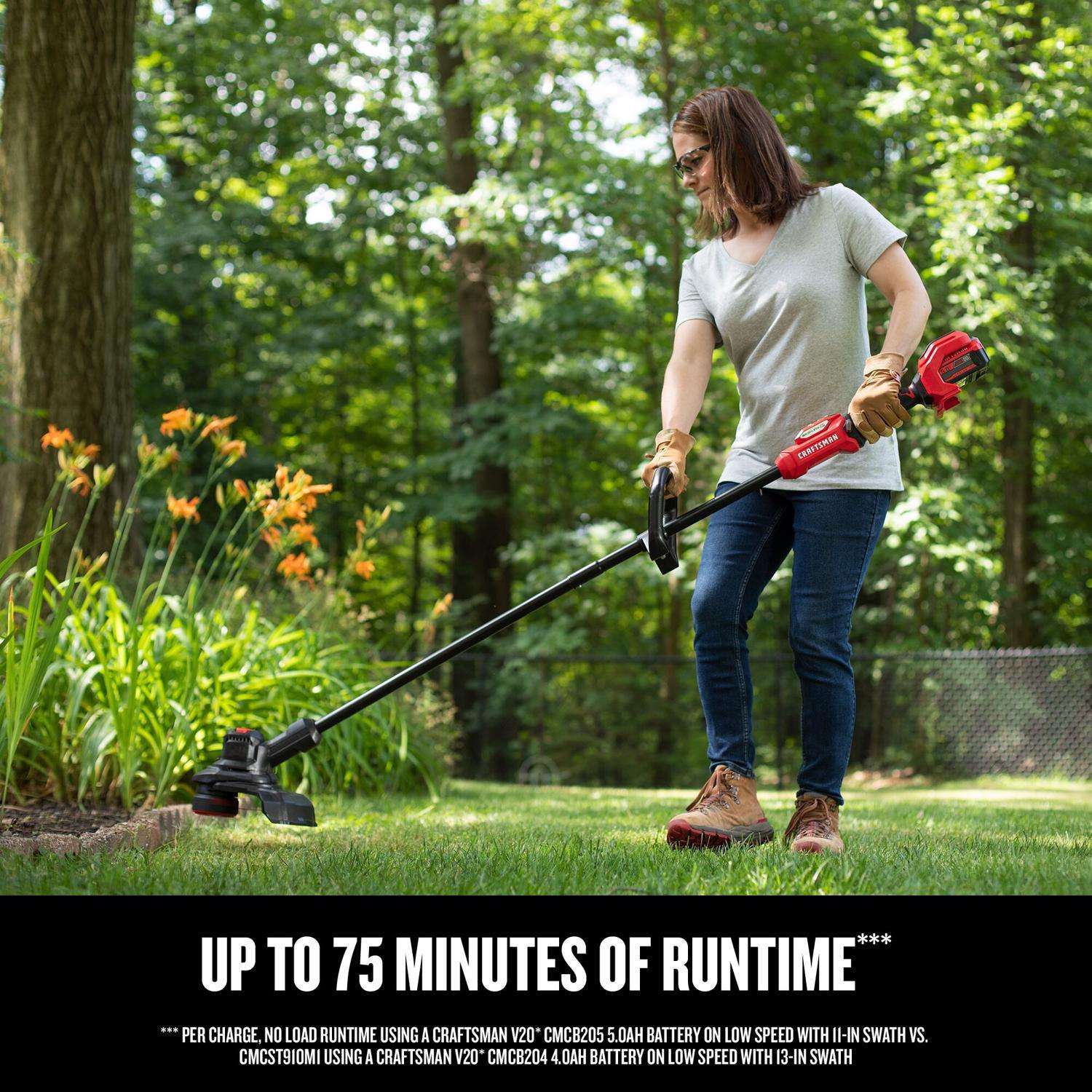  Craftsman V20 BRUSHLESS RP CMCK497P1 13 In. 20 V Battery String Trimmer Kit (Battery & Charger)