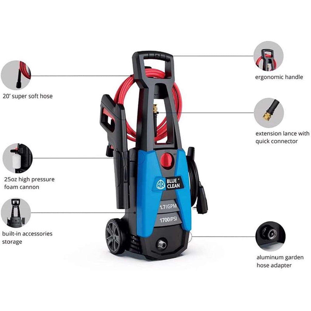  AR Blue Clean OEM Branded 1700 Psi Electric 1.7 Gpm Pressure Washer