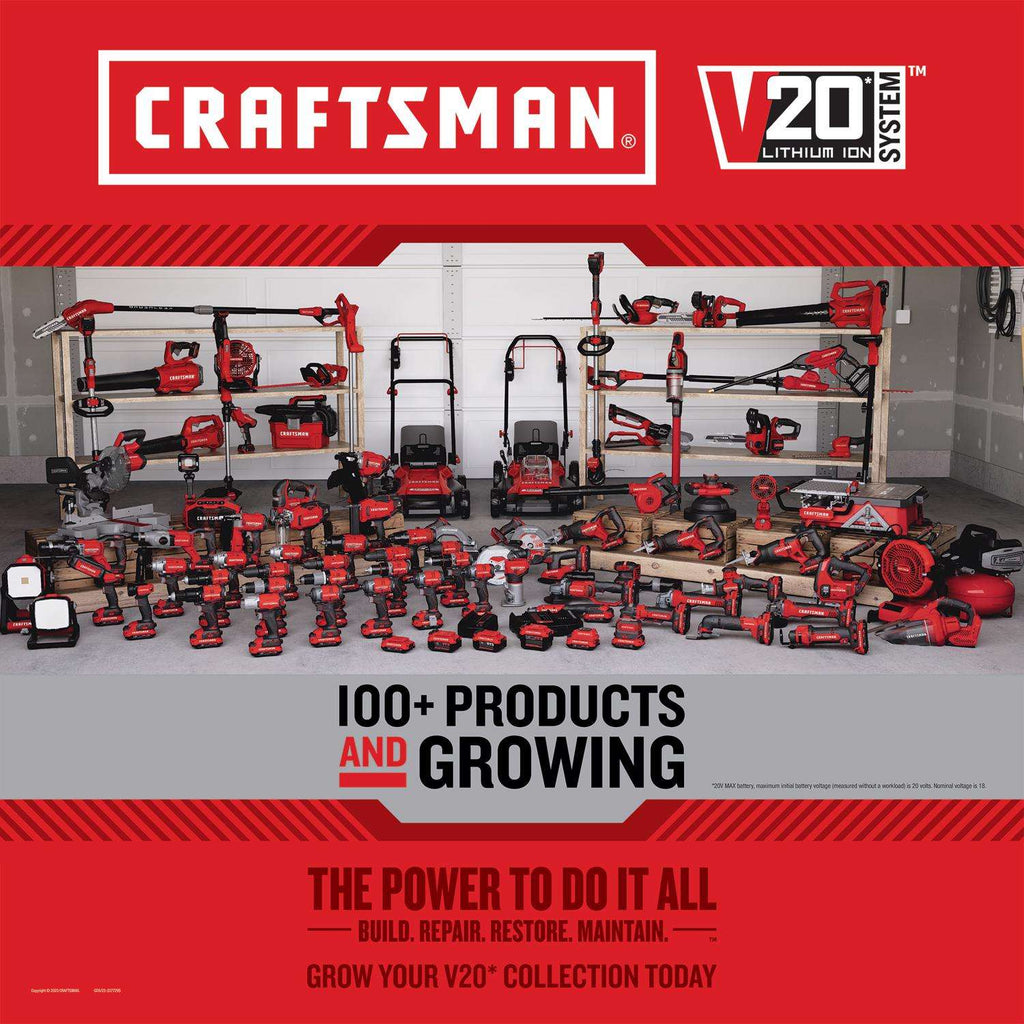  Craftsman 18 In. 20 V Battery Pole Hedge Trimmer Kit (Battery & Charger)
