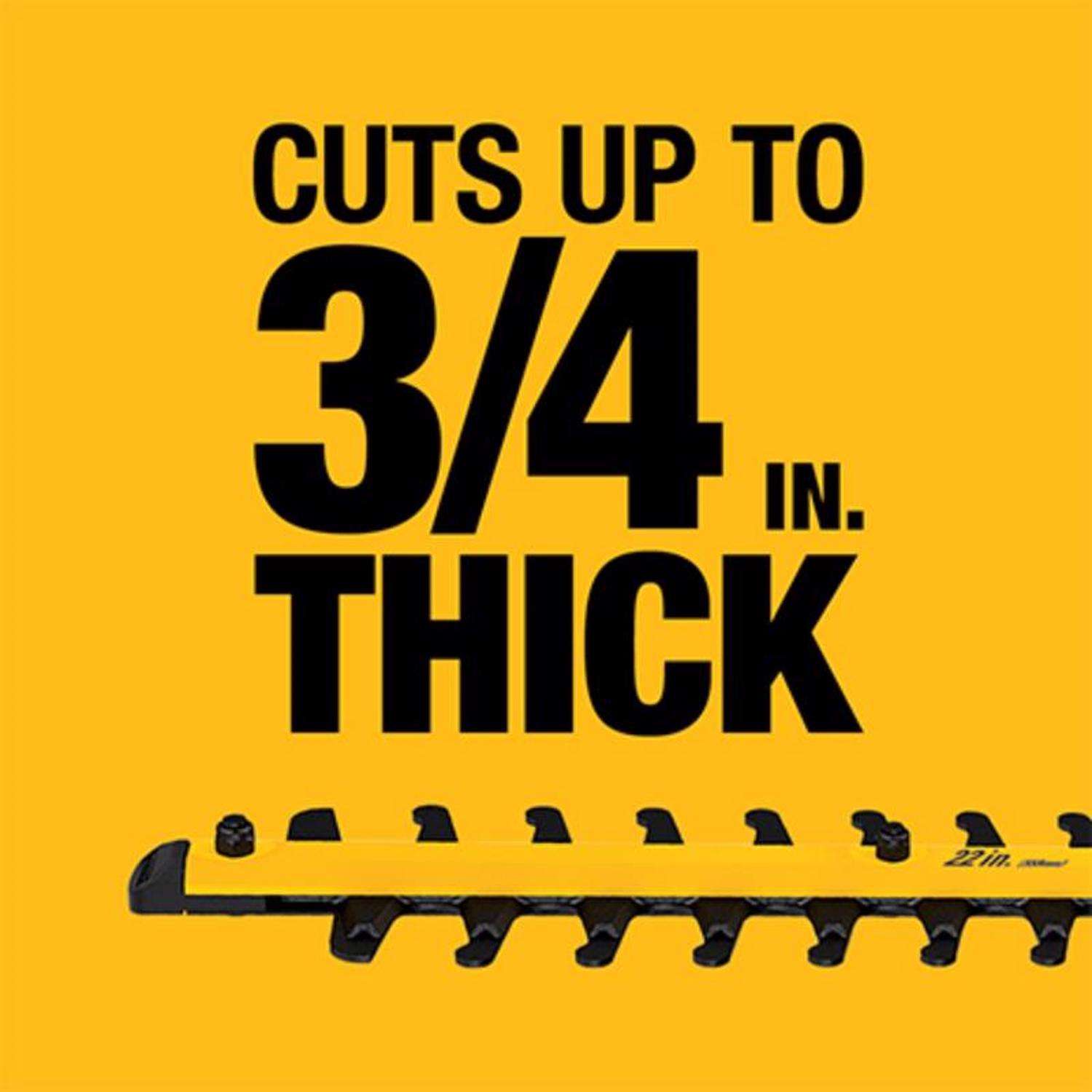  DeWalt 20V MAX DCHT820P1 22 In. 20 V Battery Hedge Trimmer Kit (Battery & Charger)