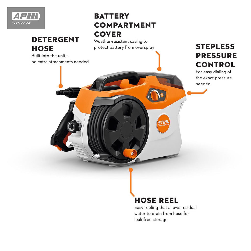 STIHL REA 100 PLUS 2200 Psi Battery 1.32 Gpm Pressure Washer Kit (Battery & Charger)