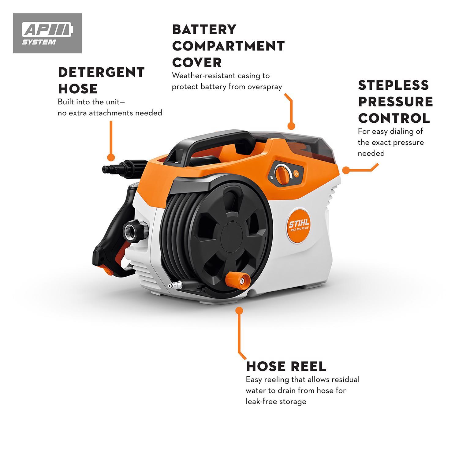  STIHL REA 100 PLUS 2200 Psi Battery 1.32 Gpm Pressure Washer Kit (Battery & Charger)