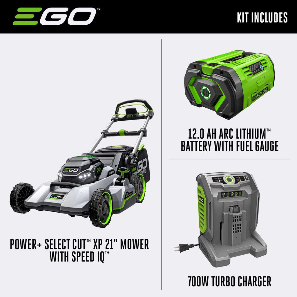  EGO Power+ LM2167SP 21 In. 56 V Battery Self-Propelled Lawn Mower Kit (Battery & Charger) W/ 12.0 AH BATTERY