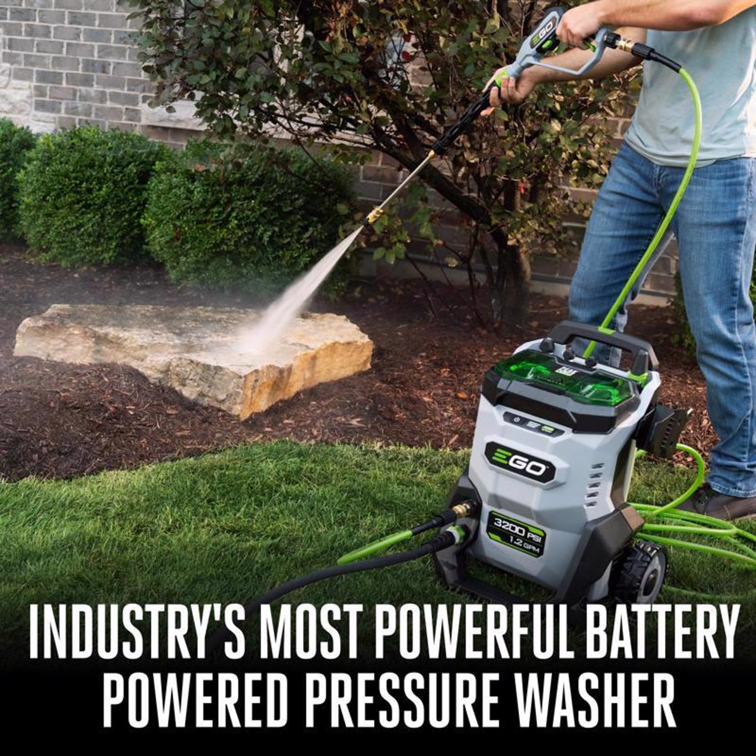  EGO Power+ HPW3204 3200 Psi Battery 1.2 Gpm Pressure Washer Kit (Battery & Charger) W/ (2) 6AH BATTERIES