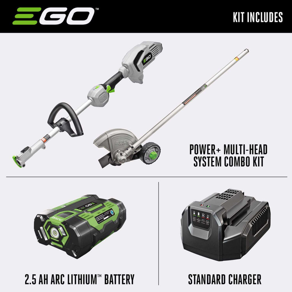  EGO Power+ Multi-Head System ME0801 3 In. 56 V Battery Edger Kit (Battery & Charger) W/ 2.5 AH BATTERY