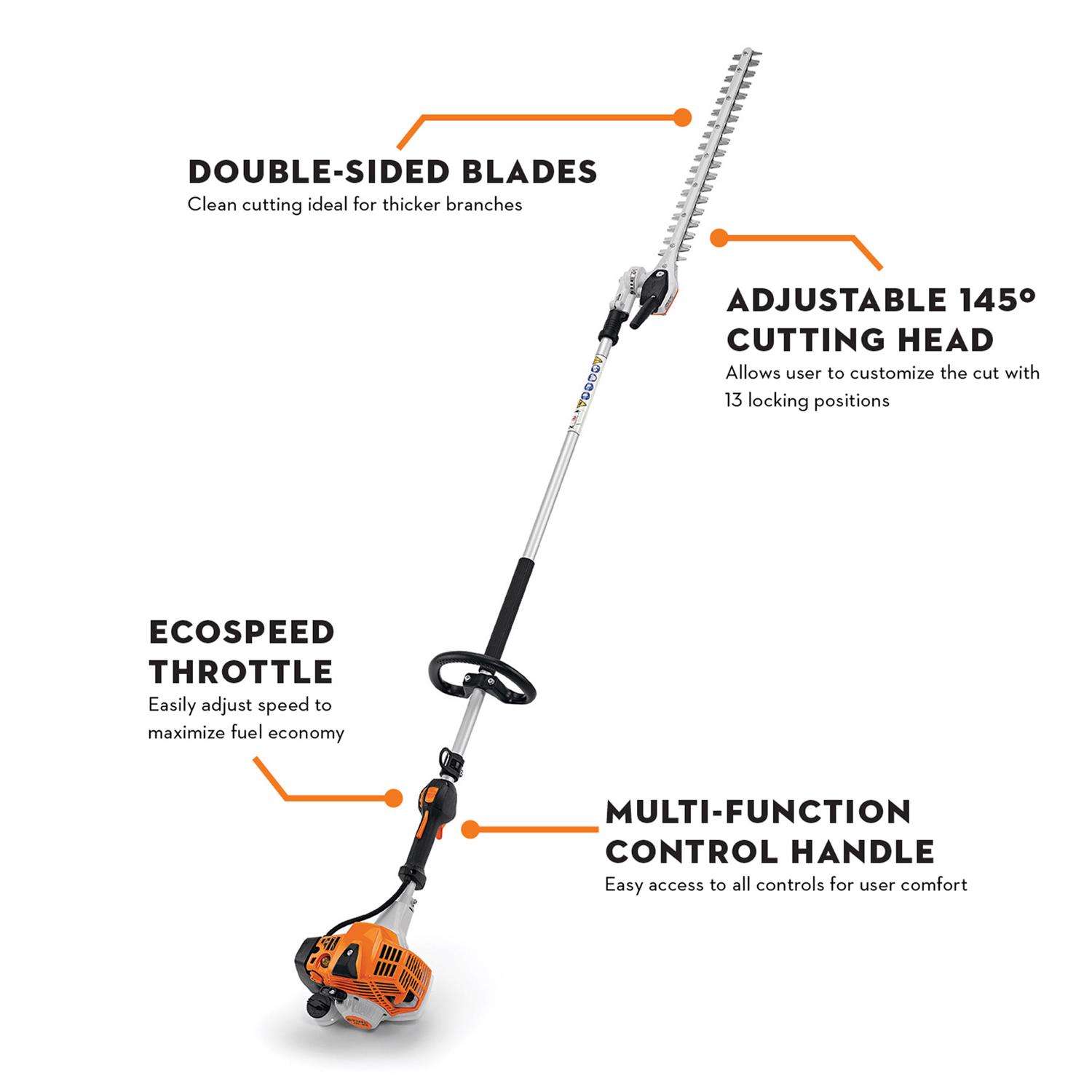  STIHL HL 94 24 In. Gas Articulating Head Hedge Trimmer