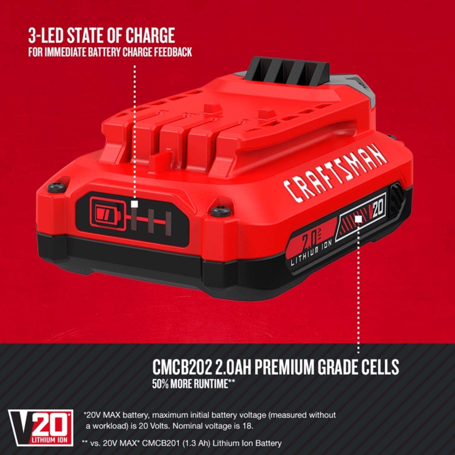  Craftsman V20 6 In. Battery Lopper Kit (Battery & Charger)