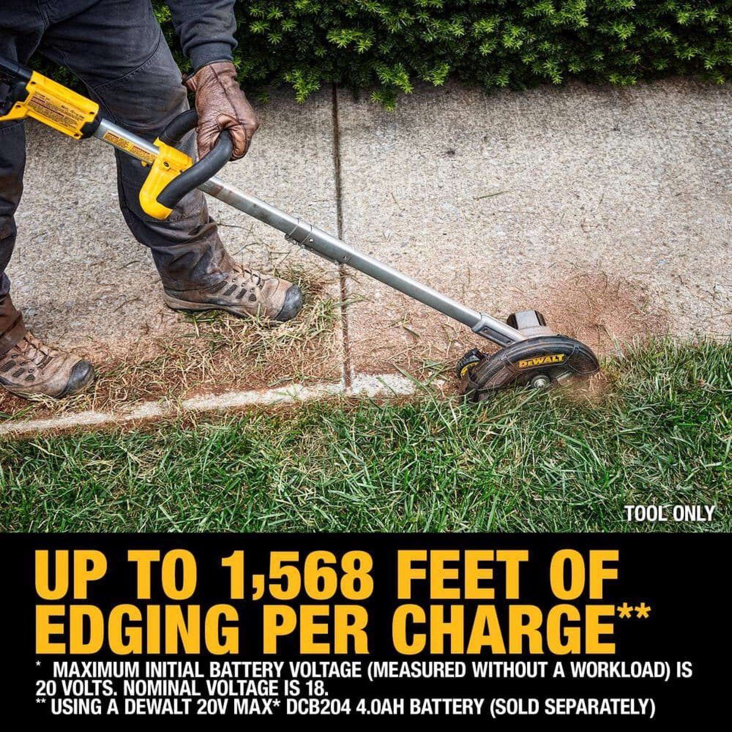  DeWalt MAX DCED400B 2 In. 20 V Battery Edger Tool Only