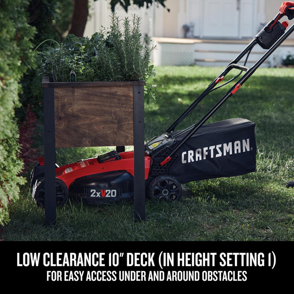  Craftsman V20 2x20V CMCMW220P2 20 In. Battery Lawn Mower Kit (Battery & Charger)