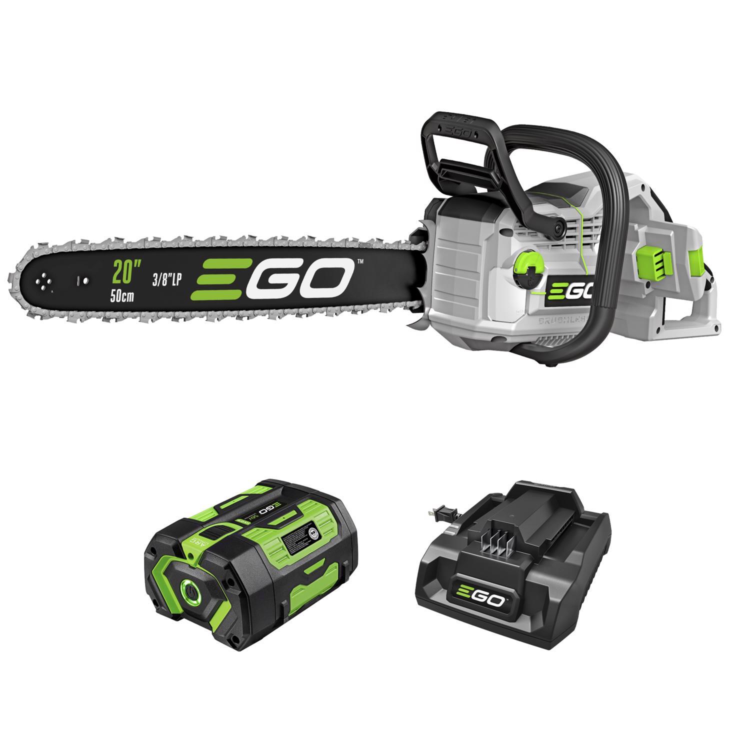  EGO POWER+ CS2005 20 In. 56 V Battery Chainsaw Kit (Battery & Charger) 3/8 In. W/ 6.0AH BATTERY